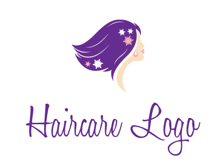 stars ornament on hair woman head fashion logo icon