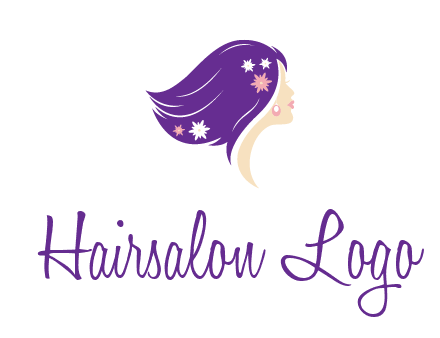 stars ornament on hair woman head fashion logo icon