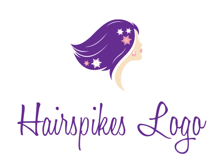 stars ornament on hair woman head fashion logo icon