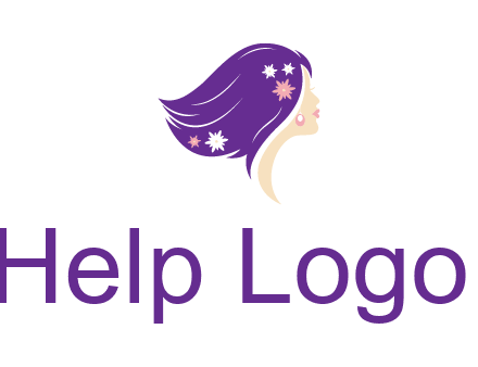 stars ornament on hair woman head fashion logo icon