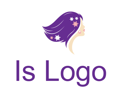stars ornament on hair woman head fashion logo icon