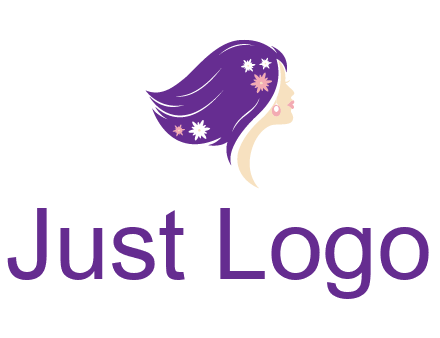 stars ornament on hair woman head fashion logo icon