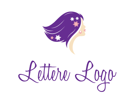 stars ornament on hair woman head fashion logo icon