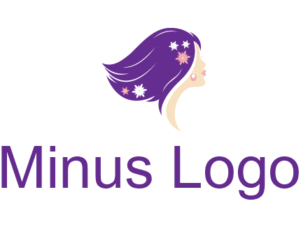 stars ornament on hair woman head fashion logo icon