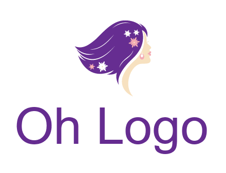 stars ornament on hair woman head fashion logo icon