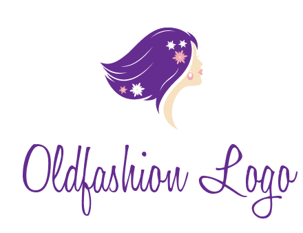 stars ornament on hair woman head fashion logo icon