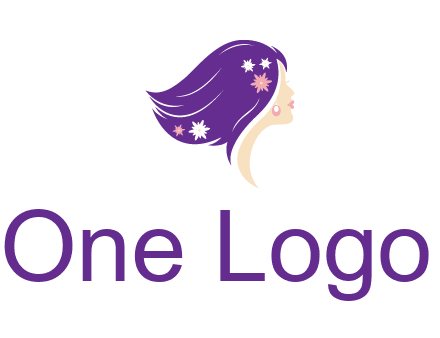 stars ornament on hair woman head fashion logo icon