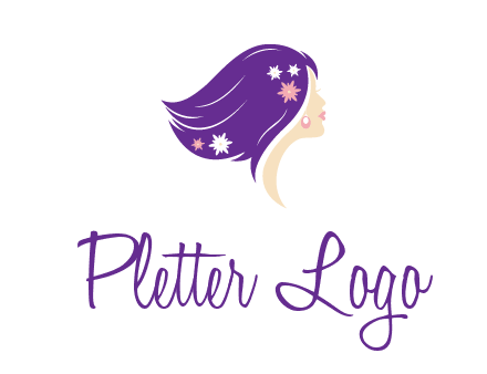 stars ornament on hair woman head fashion logo icon