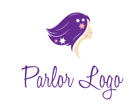 stars ornament on hair woman head fashion logo icon