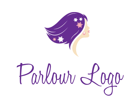 stars ornament on hair woman head fashion logo icon