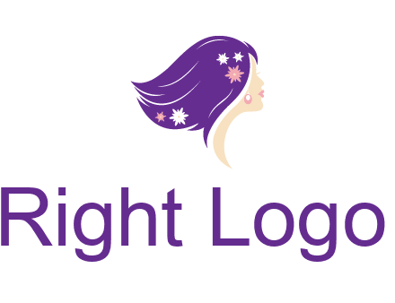 stars ornament on hair woman head fashion logo icon