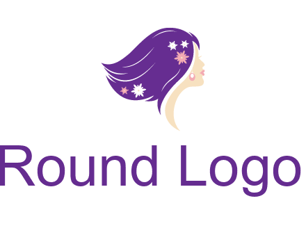 stars ornament on hair woman head fashion logo icon