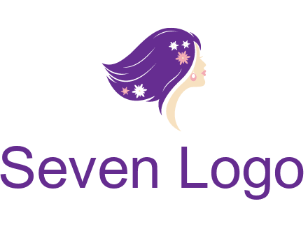 stars ornament on hair woman head fashion logo icon