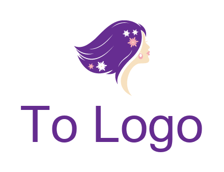 stars ornament on hair woman head fashion logo icon