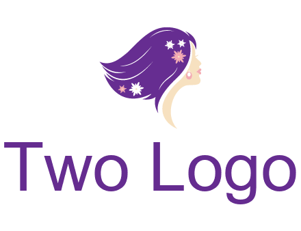 stars ornament on hair woman head fashion logo icon