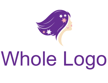 stars ornament on hair woman head fashion logo icon