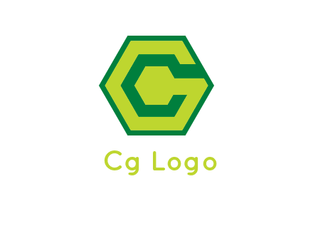 Letter c in hexagon