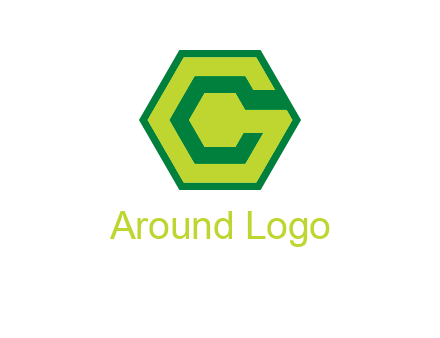 Letter c in hexagon