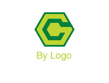 Letter c in hexagon