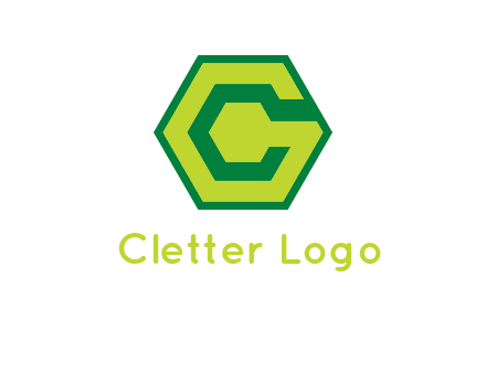 Letter c in hexagon