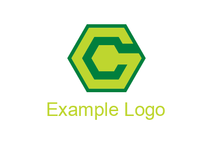 Letter c in hexagon
