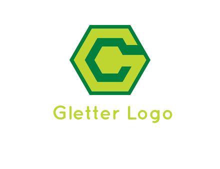 Letter c in hexagon