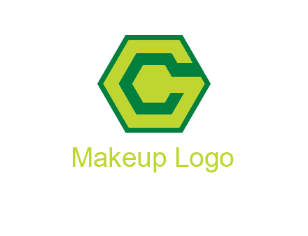 Letter c in hexagon