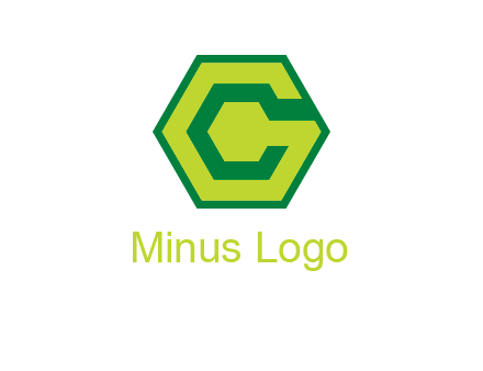 Letter c in hexagon