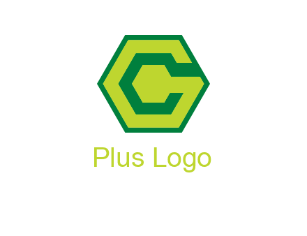 Letter c in hexagon
