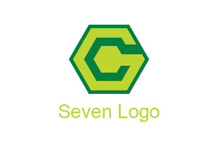 Letter c in hexagon