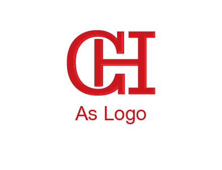 letter H in letter C