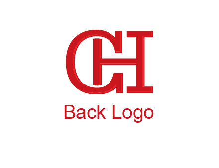 letter H in letter C