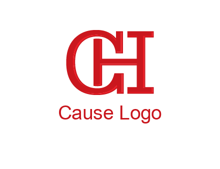 letter H in letter C