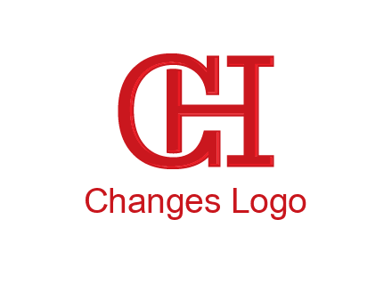 letter H in letter C
