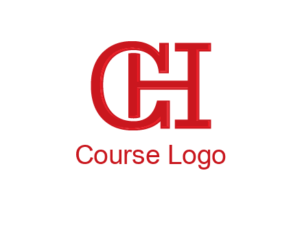 letter H in letter C