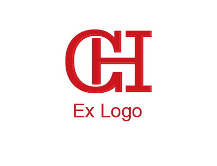 letter H in letter C