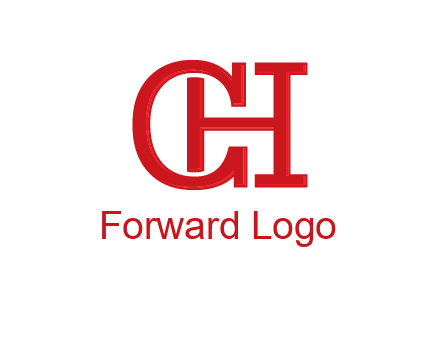 letter H in letter C