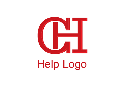 letter H in letter C