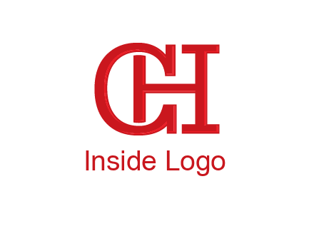 letter H in letter C