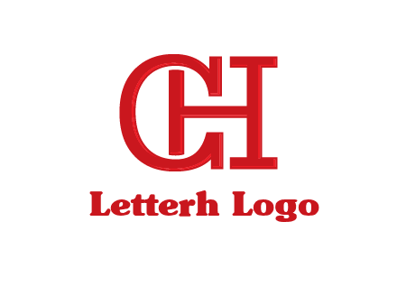 letter H in letter C