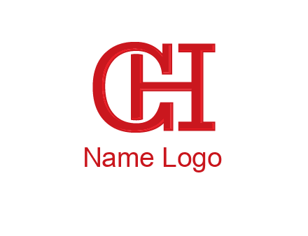 letter H in letter C