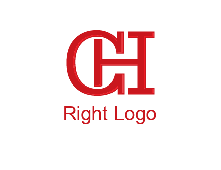 letter H in letter C