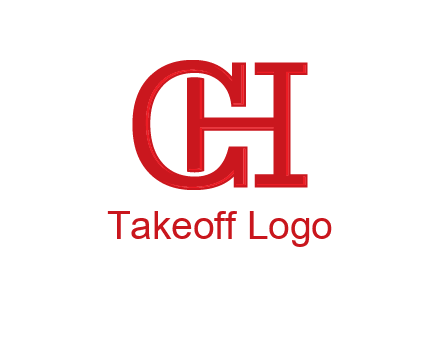 letter H in letter C