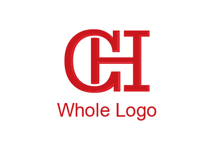 letter H in letter C