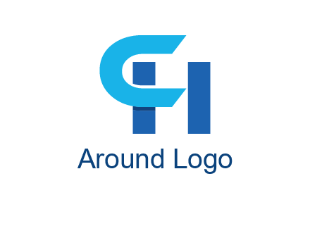 letter H behind letter C