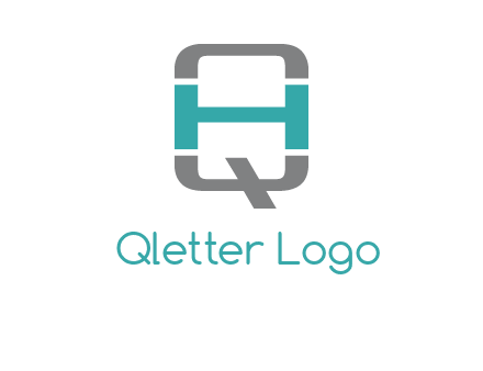 letter H in between letter Q