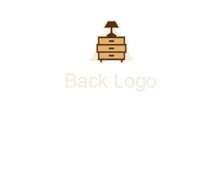 lamp on drawer cabinet