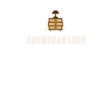 lamp on drawer cabinet