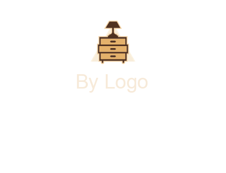 lamp on drawer cabinet