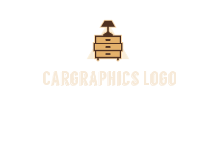 lamp on drawer cabinet
